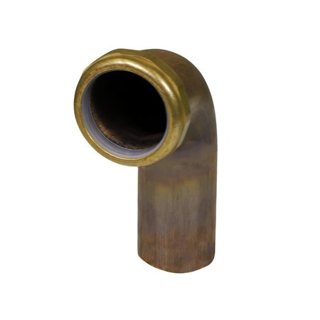 EVERFLOW Slip Joint Waste Bend for Tubular Drain Applications, 22GA Brass 1-1/2"x6" 2196